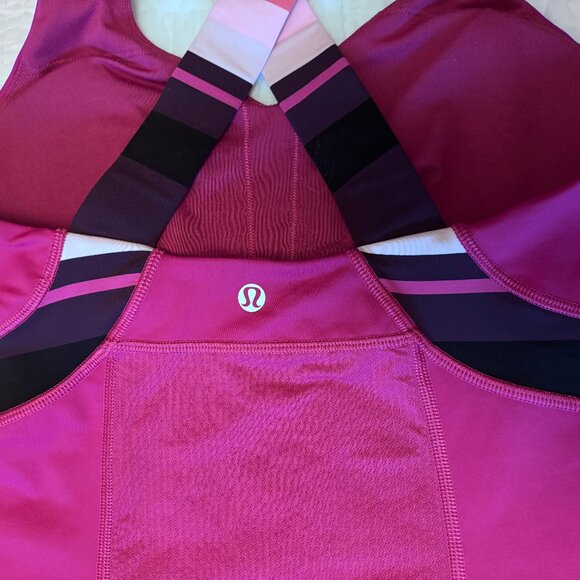 Sz8 Lululemon Push Ur Limits Tank with Built-in Bra - Size 8 - Picture 4 of 9